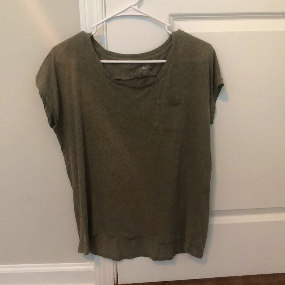 Olive Green Short Sleeve Pocket Tee